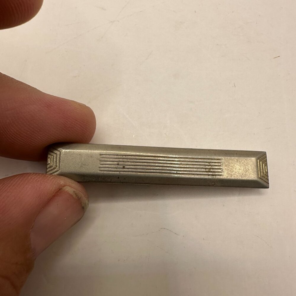 Hickok Vintage Silver & Gold Tone Tie Clip